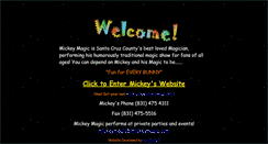Desktop Screenshot of mickeymagic.com